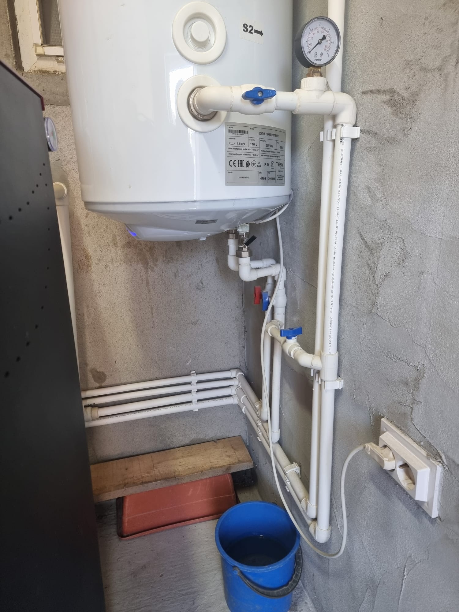 Boiler și puffer montate în județul Tulcea